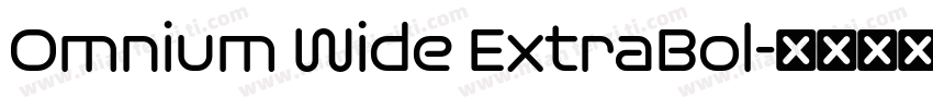 Omnium Wide ExtraBol字体转换